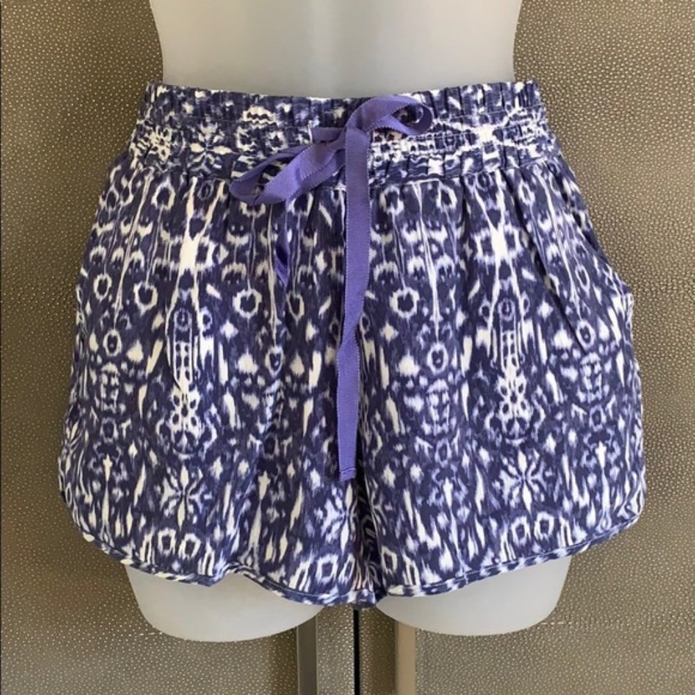Joie Layana Silk Shorts in Cornflower Blue Size Medium